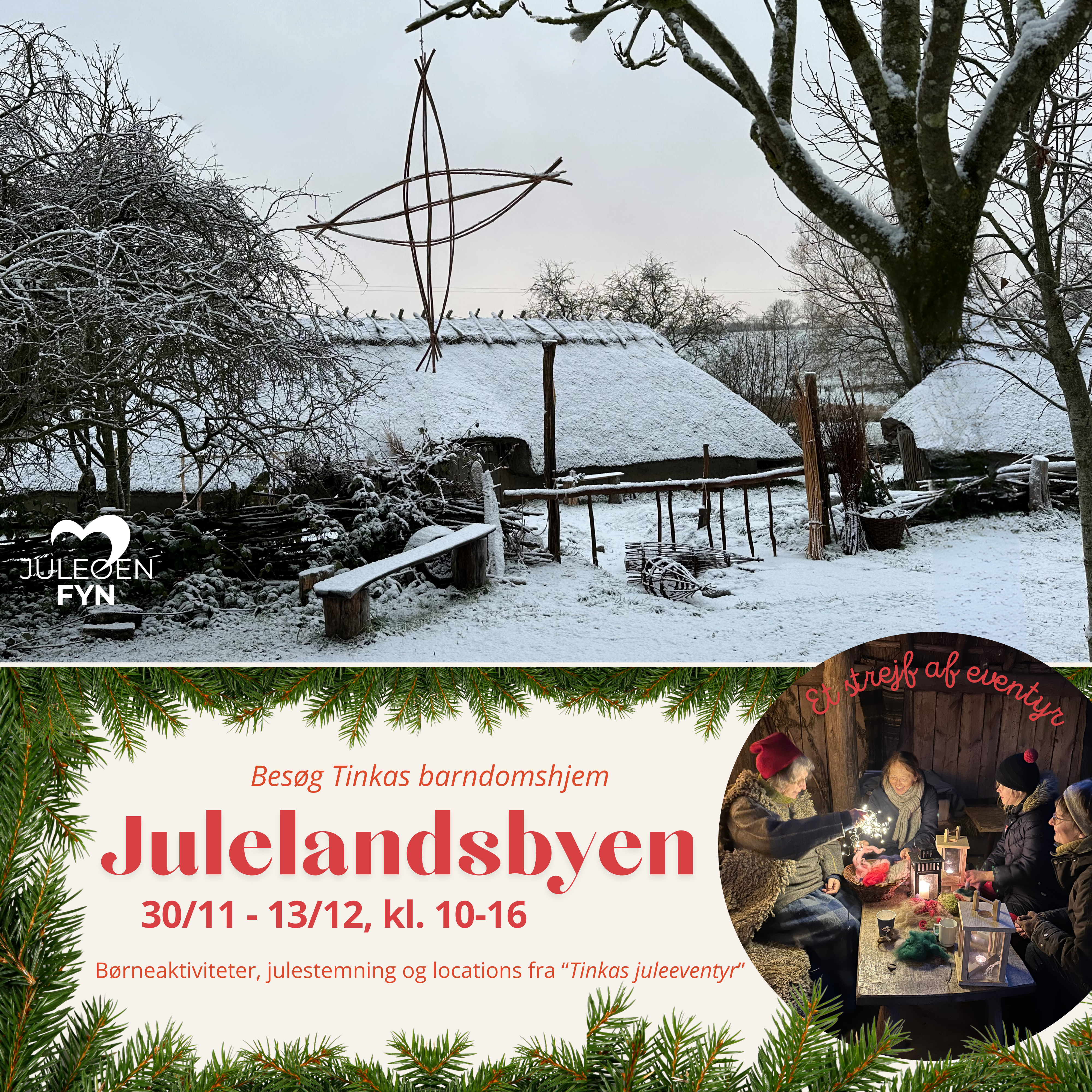 Besøg Tinkas barndomshjem i Julelandsbyen hos Odins Odense